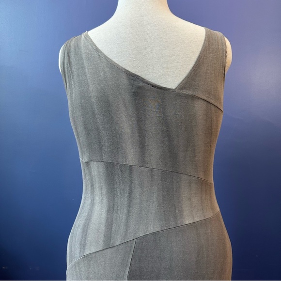 Ronan Chen Black Gray Cotton Dress Vest Ensemble 5 Medium - Picture 5 of 8